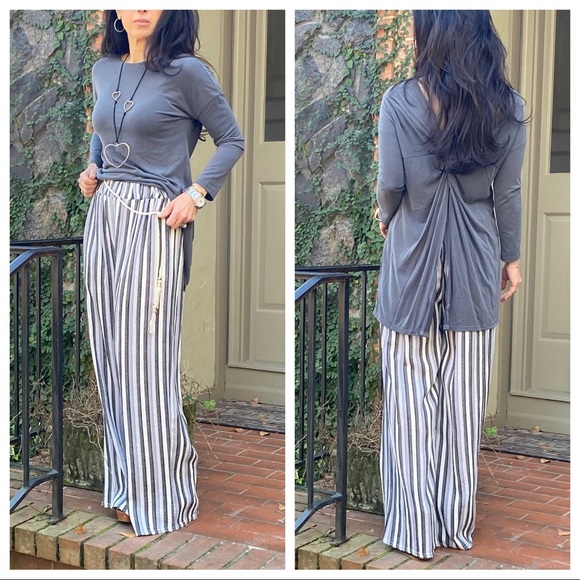 made in italy Pants - ✨MADE IN ITALY✨Gorgeous Striped wide leg pants